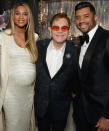 <p>John hosted Ciara and her husband, NFL player Russell Wilson, at his 2017 Oscar party.</p>