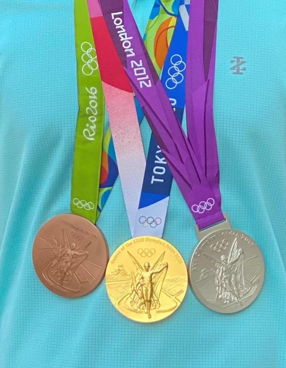 Three Olympic medals awarded to a U.S. women's volleyball athlete were stolen from a home in Laguna Hills, California, on Oct. 29, 2022. (Orange County Sheriff's Department)