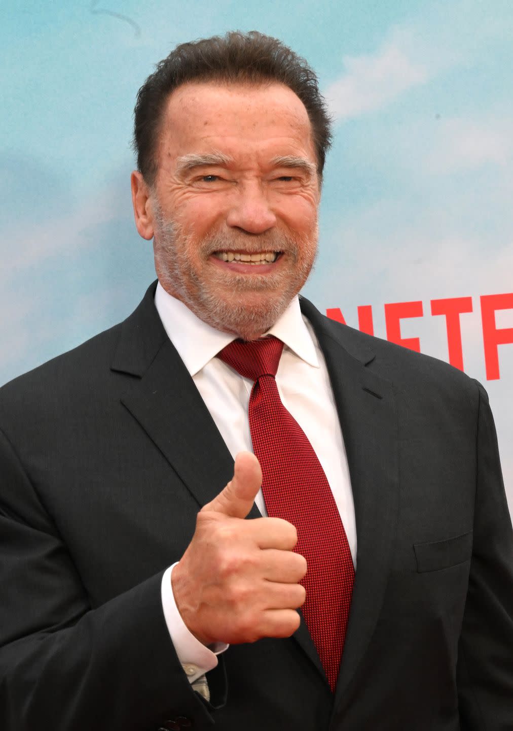 los angeles, california may 22 arnold schwarzenegger attends the los angeles premiere of netflixs fubar held at the amc grove on may 22, 2023 in los angeles, california photo by albert l ortegagetty images