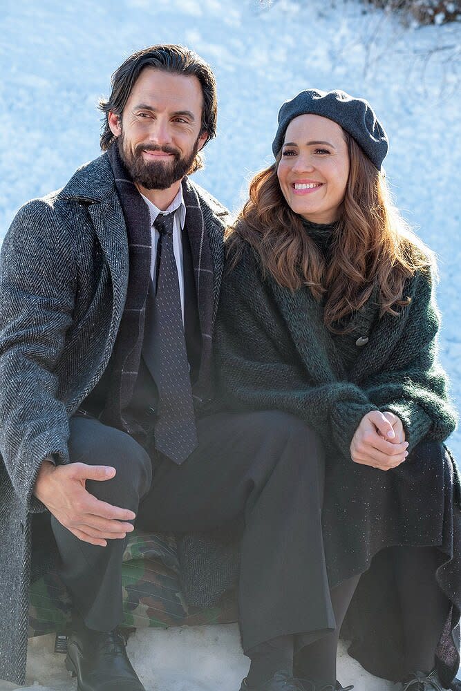 Milo Ventimiglia as Jack, Mandy Moore as Rebecca on This Is US