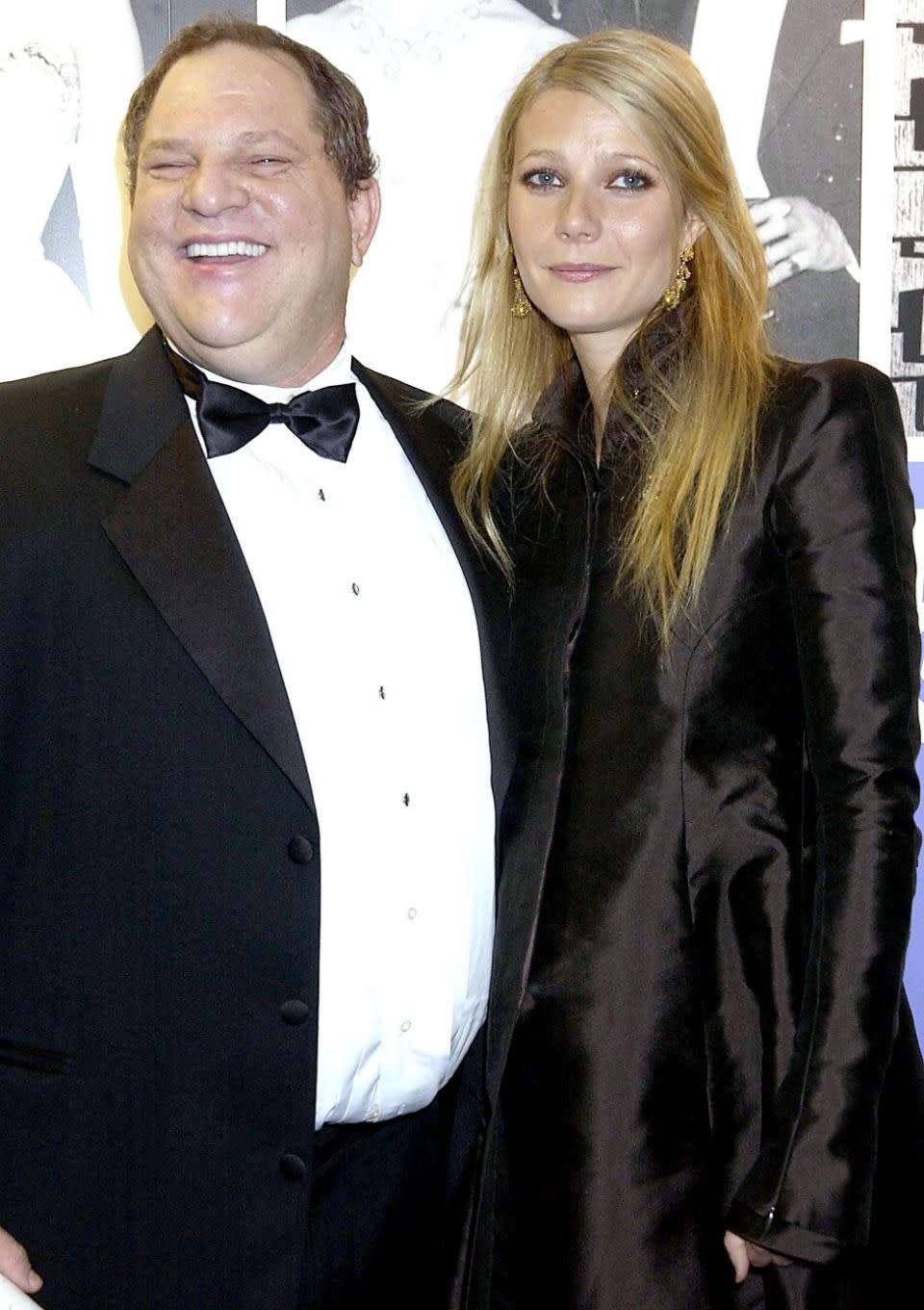 Gwyneth Paltrow spoke out about her experience with Weinstein. Seen here at The 50th Anniversary Gala Of The National Film Theatre, At The National Film Theatre, in London, 2002. Source: Getty