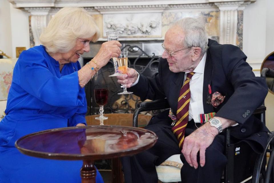 queen camilla veteran 100 birthday