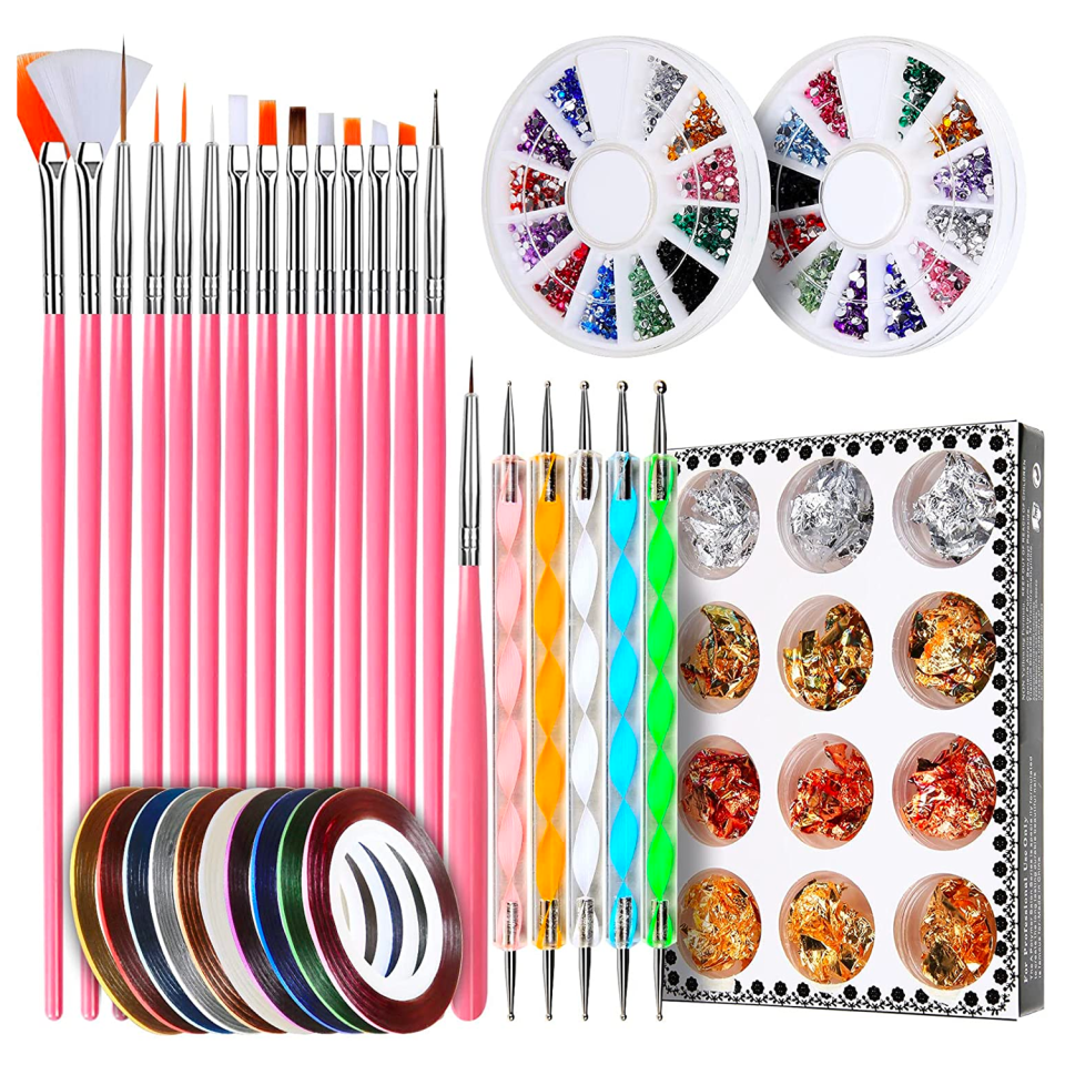 7) Teenitor 15-Piece Nail Art Tool Set