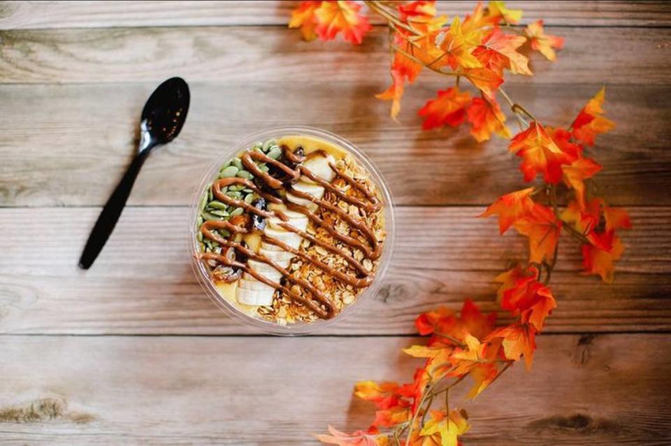 The autumn gold bowl from Green Brothers Juice & Smoothie Co.