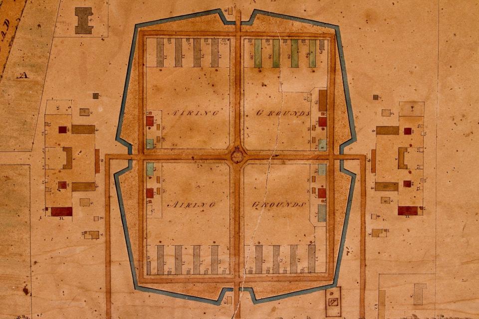 A map of Norman Cross camp