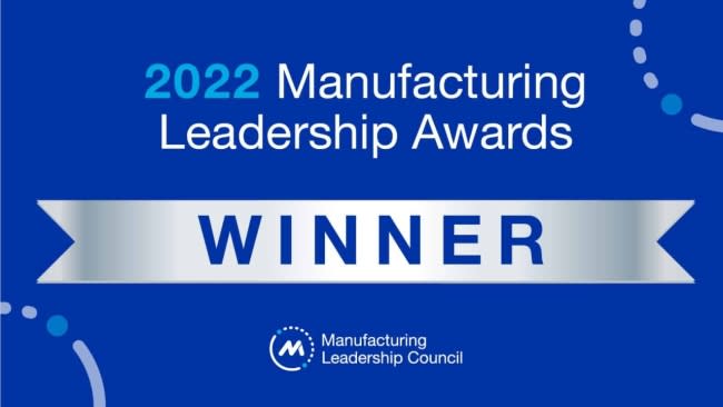 Manufacturing Leadership Award Winner