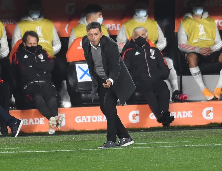 Copa Libertadores.
River Plate vs Argentinos Juniors.
Marcelo Gallardo DT de River.