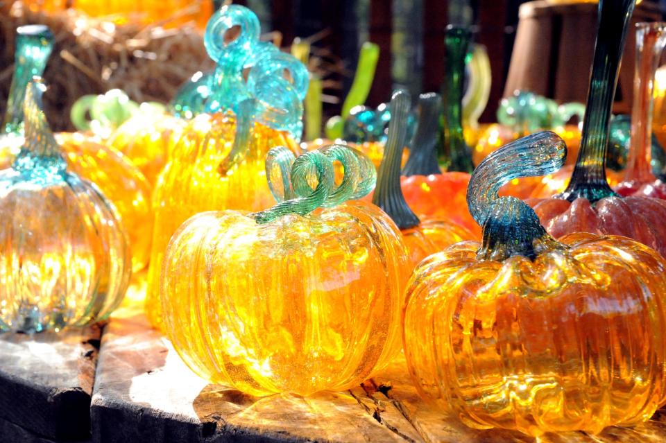 Glass pumpkins featured in Wheaton Arts and Cultural Center's Glass Pumpkin Patch during the Festival of Fine Craft from 10 a.m. to 5 p.m. Oct. 1 and 2, rain or shine, in Millville.