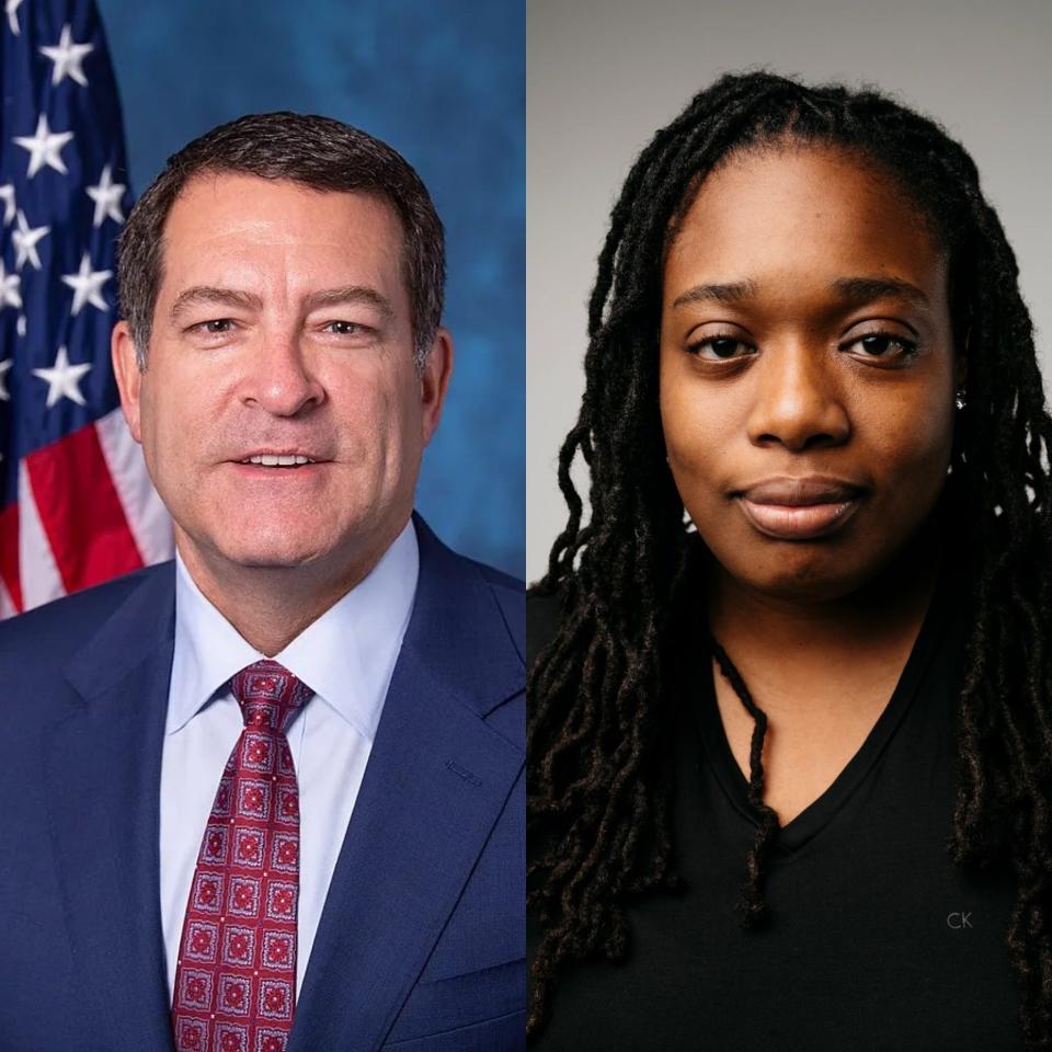 2022 Republican and Democratic candidates for Tennessee congressional District 7: Mark Green (R) and Odessa Kelly (D)