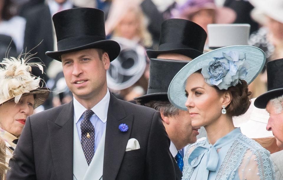 The Duke and Duchess of Cambridge attend Day 1 of Royal Ascot on June 18 in Ascot, England. (Photo: Samir Hussein via Getty Images)