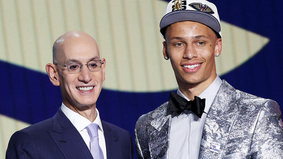 Dyson Daniels was selected eighth overall in the 2022 NBA Draft by the New Orleans Pelicans. (Photo by Sarah Stier/Getty Images)