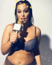 <p>Ashley Graham has shared a photo of herself enjoying a good old karaoke session.</p>