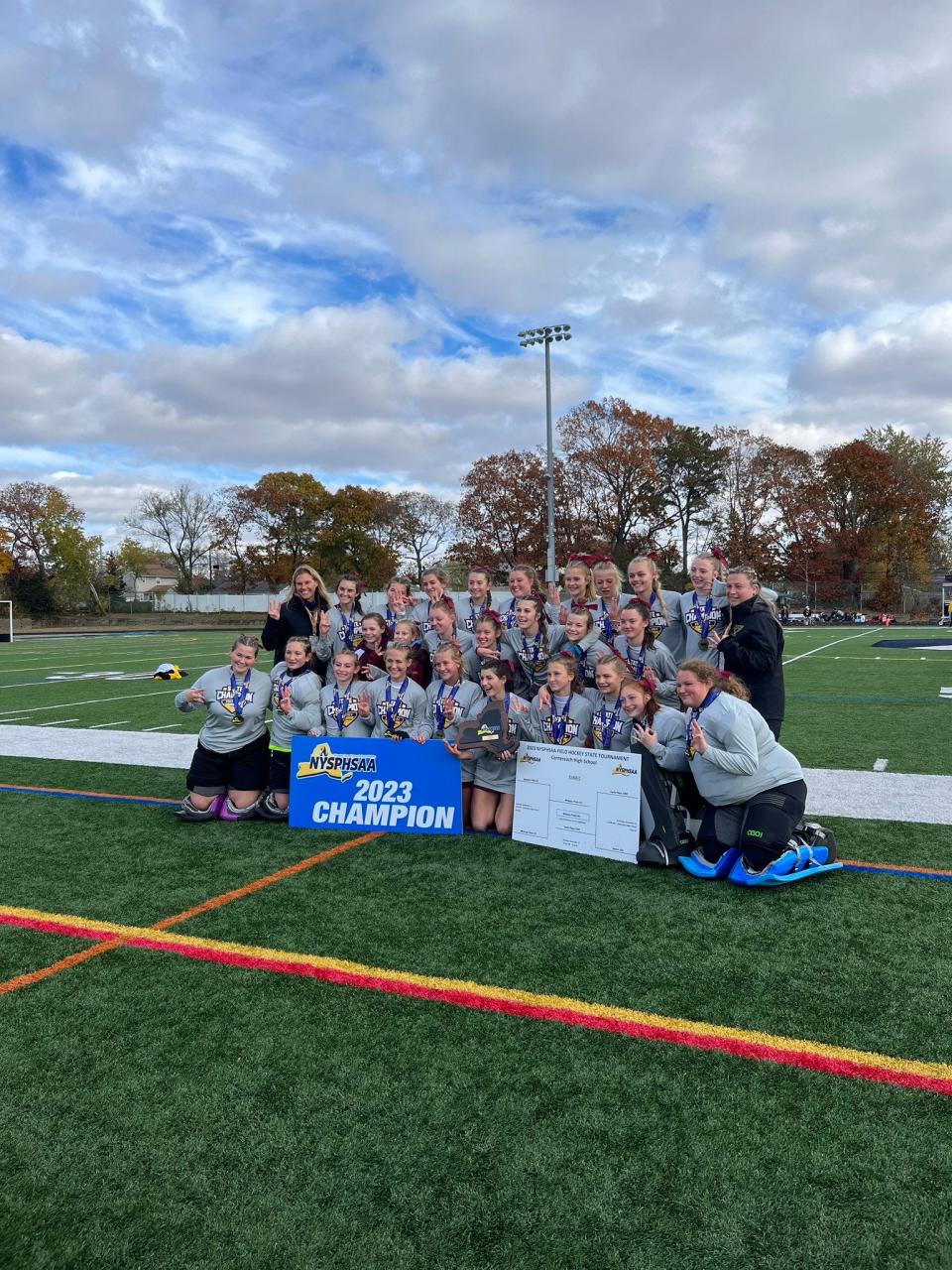 Whitney Point's Class C state field hockey champions