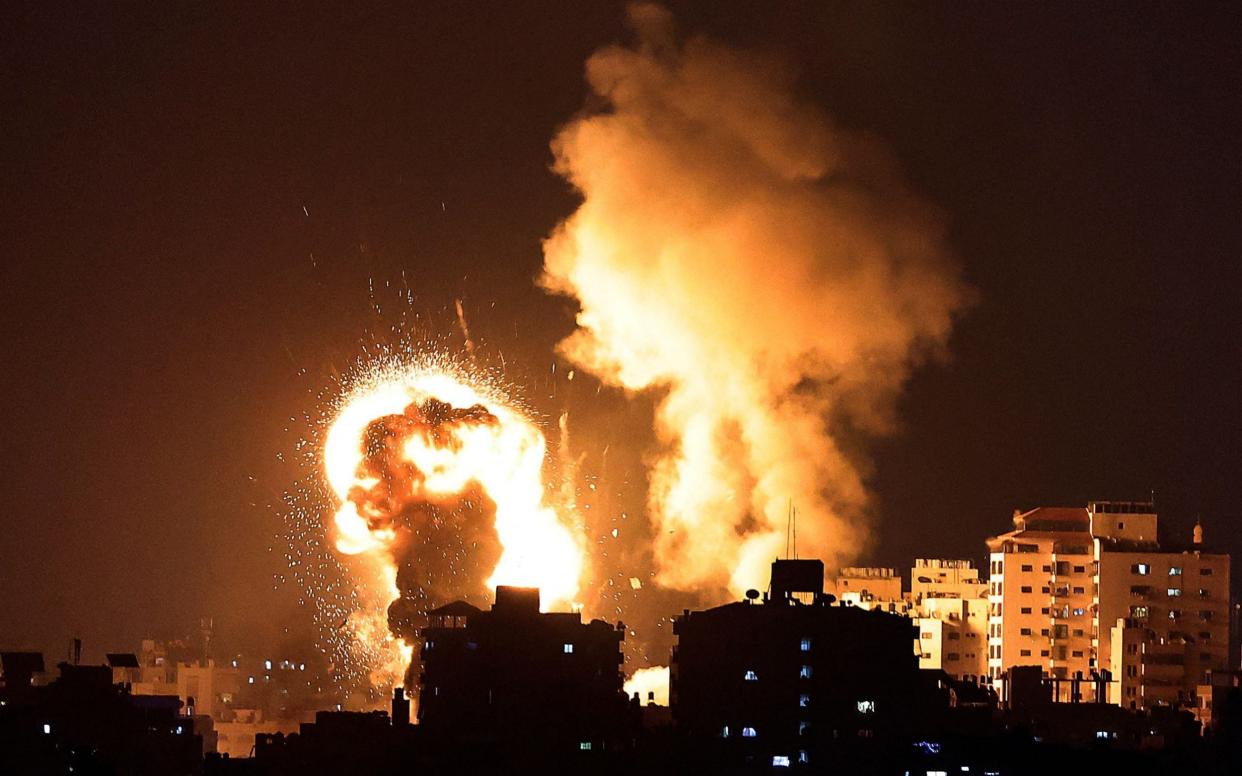 Israel launched deadly air strikes on Gaza in response to a barrage of rockets fired by the Islamist movement Hamas