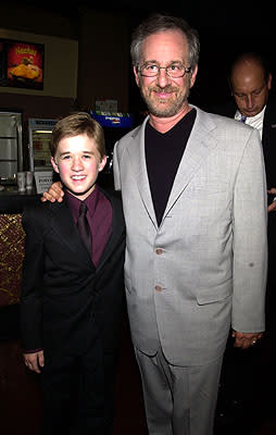 Haley Joel Osment and Steven Spielberg at the New York premiere of Warner Brothers' A.I.: Artificial Intelligence