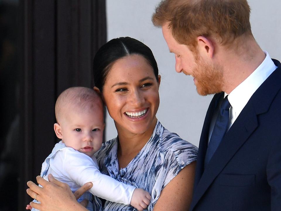 Markle, Prince Harry and their son, Archie (Getty Images)