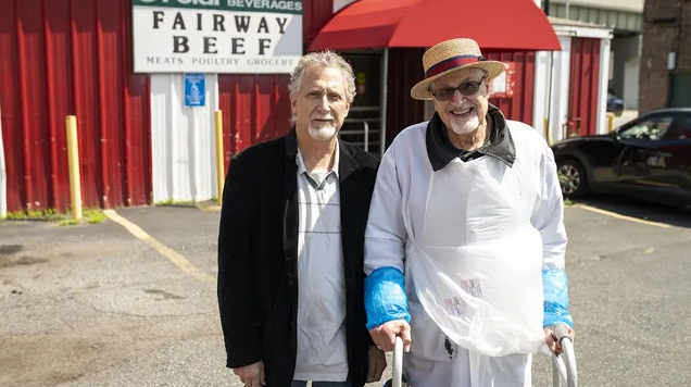 From left, brothers Jack and George Sigel outside Fairway Beef last year.