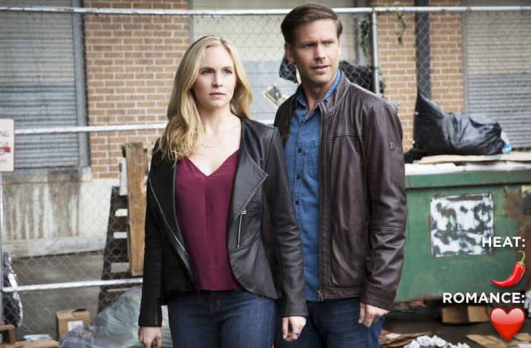 Candice King and Matthew Davis (Credit: The CW)