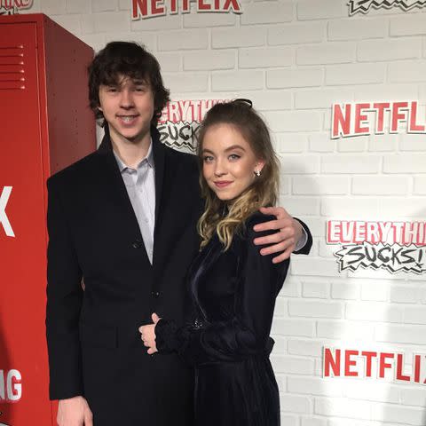 <p>Sydney Sweeney Instagram</p> Sydney Sweeney and her brother Trent Sweeney at the premiere of Netflix's 'Everything Sucks!'.