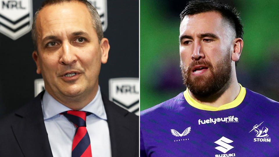 NRL boss Andrew Abdo says the league will not seek to lobby state governments over vaccination rules, after the Queensland government banned unvaccinated people from entering venues such as stadiums from December 17. Pictures: Getty Images