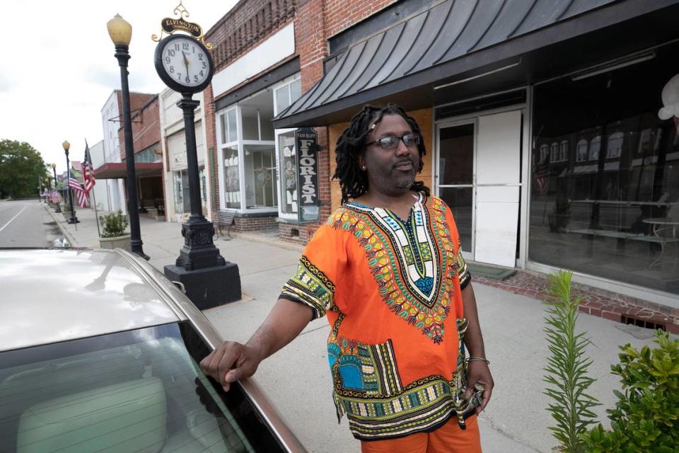 Michael Green, the owner of MikeMike’s Computers on Main Street in Fair Bluff, N.C. had his business destroyed by flood waters from Hurricanes Matthew and Florence. He was photographed at his old shop in Fair Bluff, N.C on Wednesday, July 10, 2019.