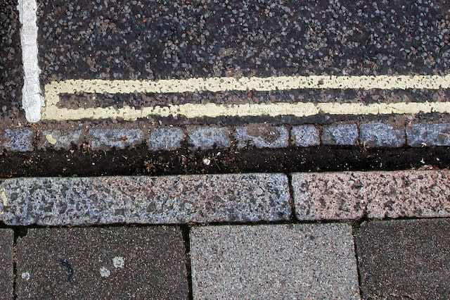 A general view of double yellow lines as steps to help boost high street trading which could include a relaxation of double yellow line restrictions are being considered by the Government.