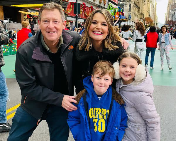 <p>Savannah Guthrie/Instagram</p> Michael Feldman and Savannah Guthrie with son Charley and daughter Vale