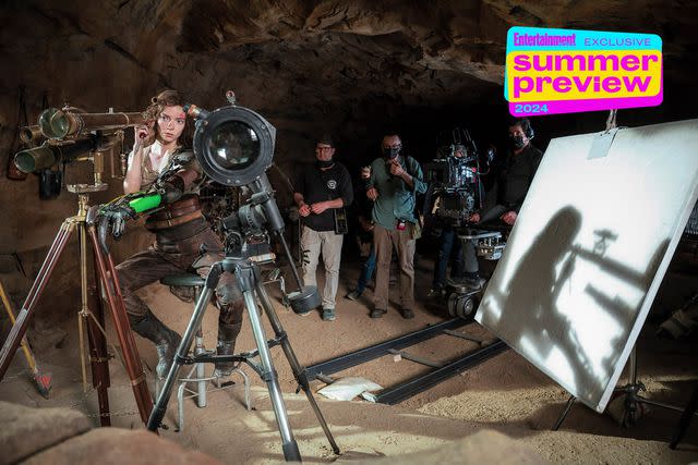 <p>Jasin Boland/Warner Bros.</p> Anya Taylor-Joy on the set of 'Furiosa: A Mad Max Saga'
