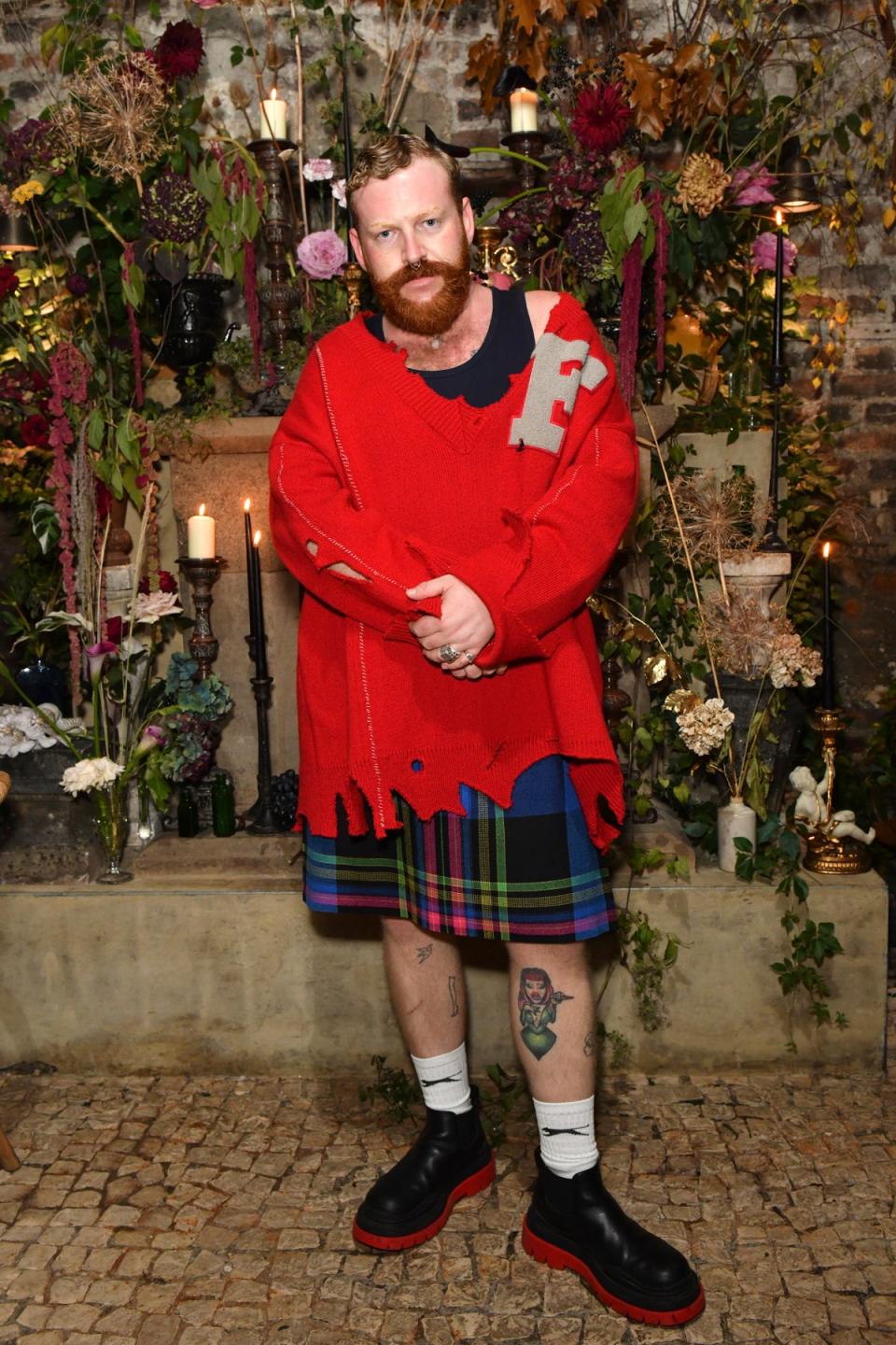 Tom Rasmussen aka Crystal Rasmussen attends the Hallow's Eve Dinner hosted by Florence Welch (Dave Benett)