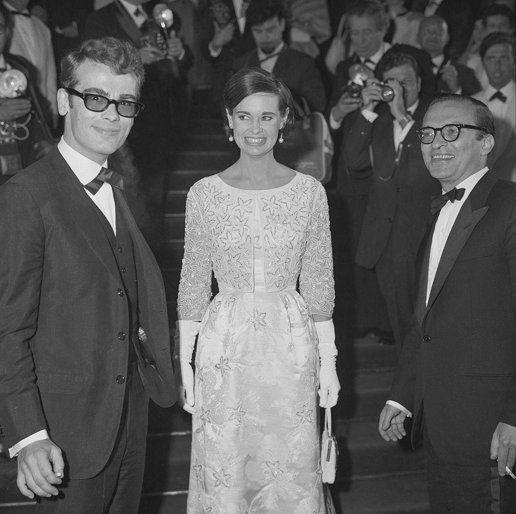 film mogul sidney lumet and wife at cannes film palace