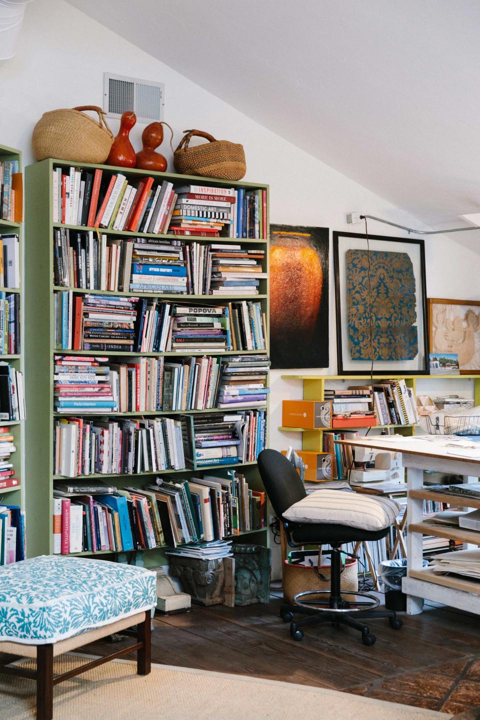 An eclectic nook inside the design studio.