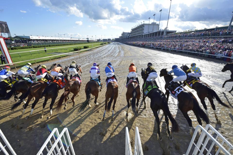 They’re off and running at Churchill Downs