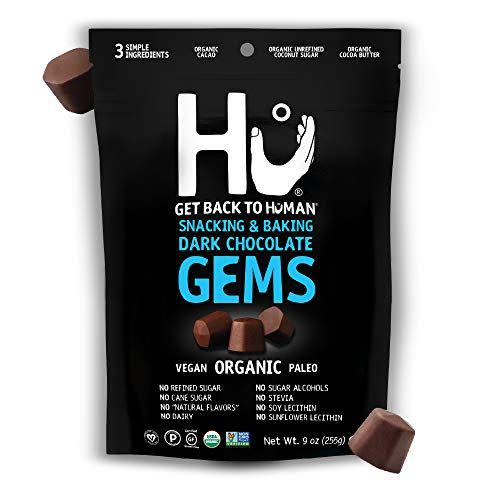 7) Hu Dark Chocolate Gems