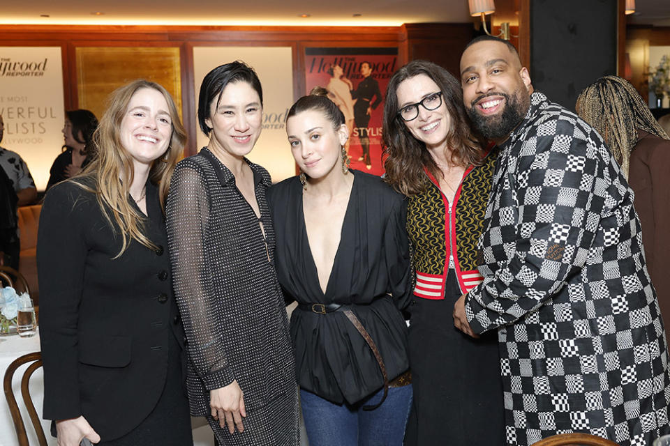 (L-R) Alexandra Feldman, Eva Chen, Director of Fashion Partnerships, Instagram, Jamie Mizrahi, Elizabeth Stewart and Micah McDonald attend THR Power Stylists presented by Instagram at Sunset Tower Hotel on March 27, 2024 in Los Angeles, California.