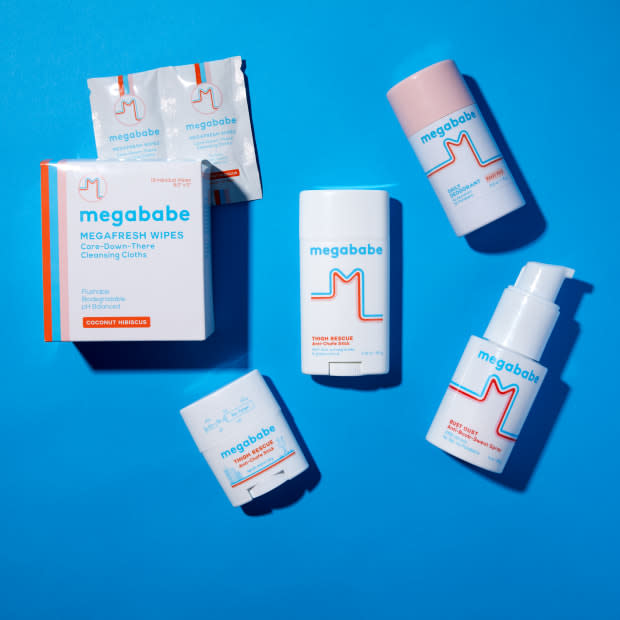 A selection of Megababe products. Photo: Courtesy of Megababe