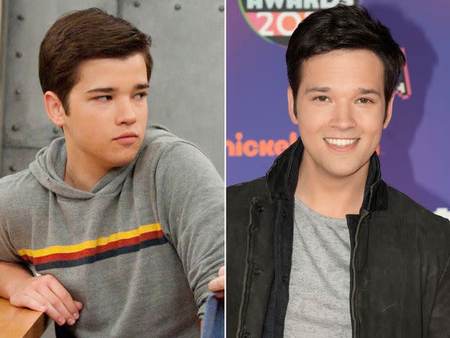 <p>Nickelodeon / Courtesy: Everett ; Jeff Kravitz/FilmMagic</p> Nathan Kress as Freddie on 'iCarly.' ; Nathan Kress attends the 2022 Nickelodeon Kid's Choice Awards at Barker Hangar on April 09, 2022 in Santa Monica, California.