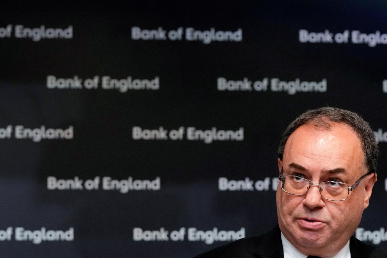 Governor of the Bank of England Andrew Bailey, pound was lower