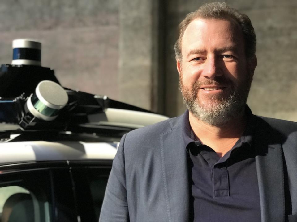 General Motors President Dan Ammann, as seen at the company's self-driving car event with Cruise in San Francisco on November 28, 2017.