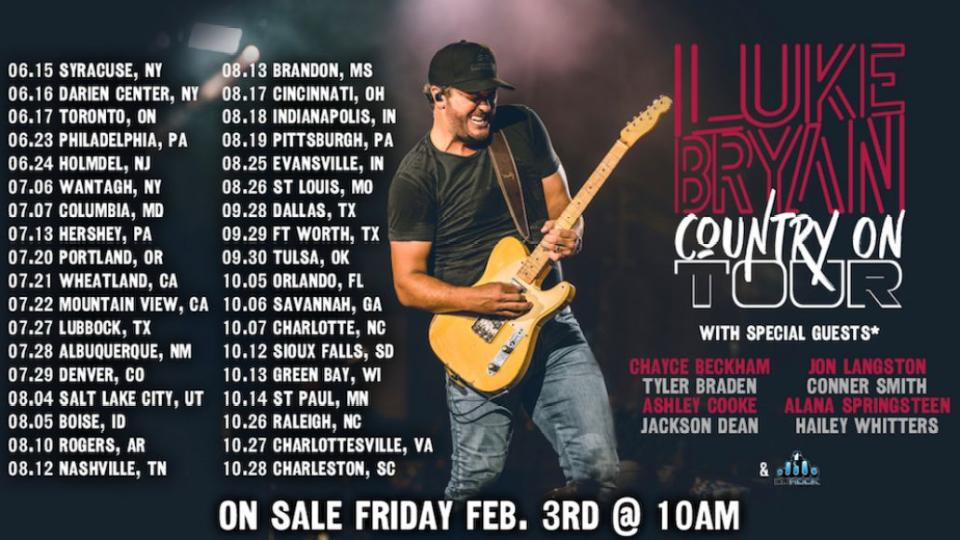 Luke Bryan tickets 2023 Country On Tour presale code seats shows dates