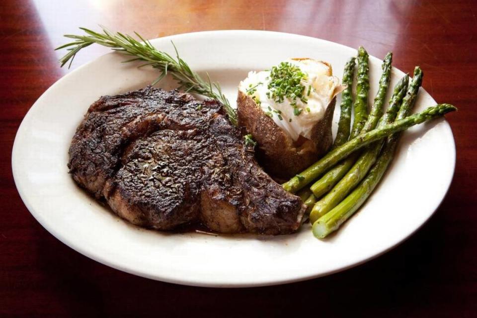 John Pickerel opened Buckhorn Steakhouse in Winters about 35 years ago. The restaurant’s early years were focused on persuading patrons to make the 45-minute drive from Sacramento or farther for a steak, like this 24-ounce rib eye.
