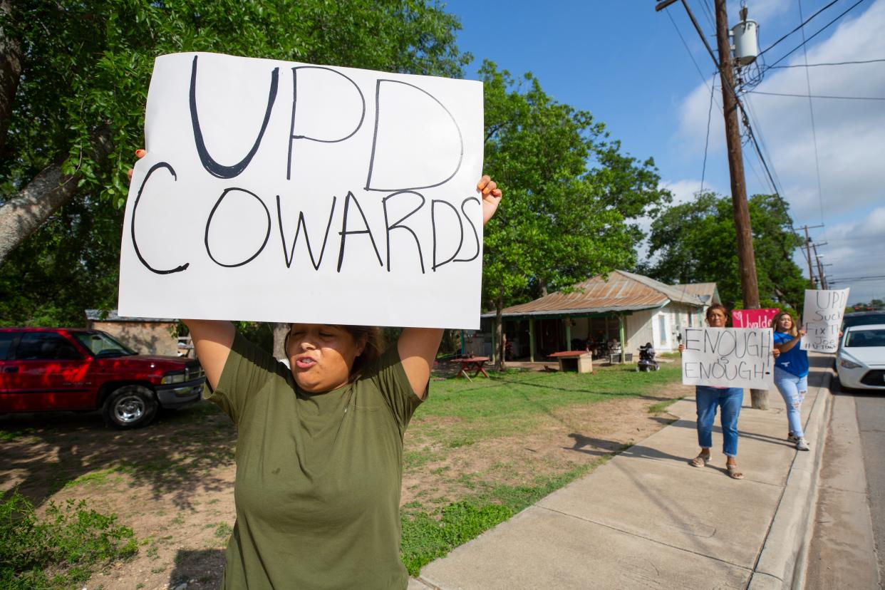 Residents of Uvalde, Texas, express their growing frustration last week with how the Uvalde Police Department handled the school shooting in which 19 children and two adults were killed.
