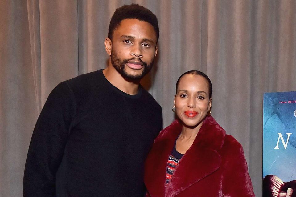 <p>Jordan Strauss/JanuaryImages/Shutterstock </p> Nnamdi Asomugha and Kerry Washington