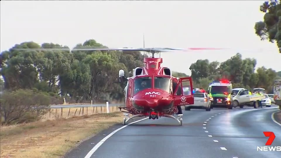 A farmer told 7 News of the terrifying moment he saw the driver on the wrong side of the road. Source: 7 News