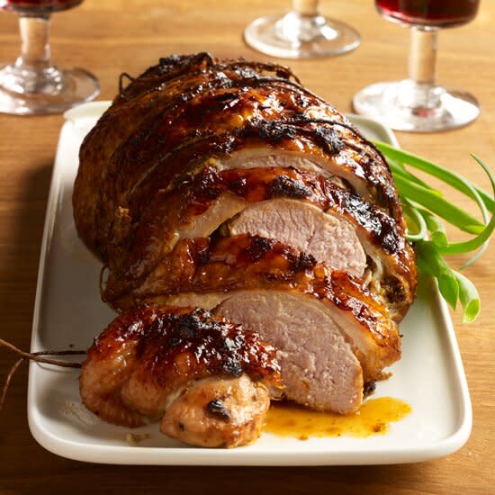 Ancho-Scallion Roast Turkey Breast