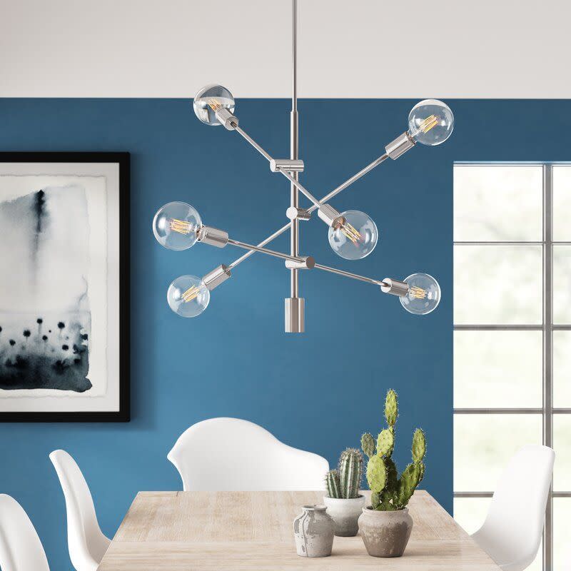 10) 6-Light Modern Chandelier