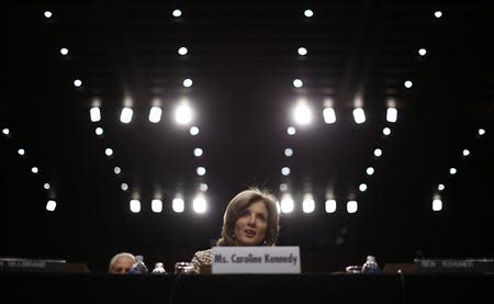 Caroline Kennedy, daughter of former U.S. President John F. Kennedy, testifies at her U.S. Senate Foreign Relations Committee hearing on her nomination as the U.S. Ambassador to Japan, on Capitol Hill in Washington, September 19, 2013. REUTERS/Jason Reed