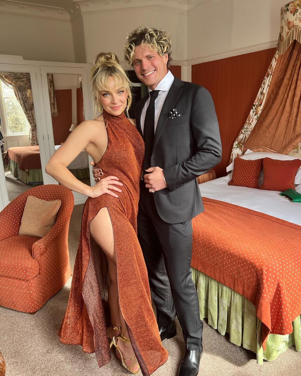 Abbie Chatfield revealed she and Konrad split before he went to Argentina to shoot The Challenge after the video of him kissing Megan was revealed. Photo: Instagram/Konrad Bien-Stephen