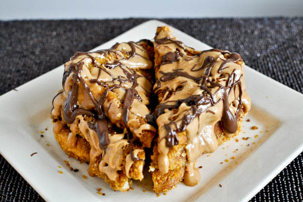 Crispy Chocolate Peanut Butter French Toast