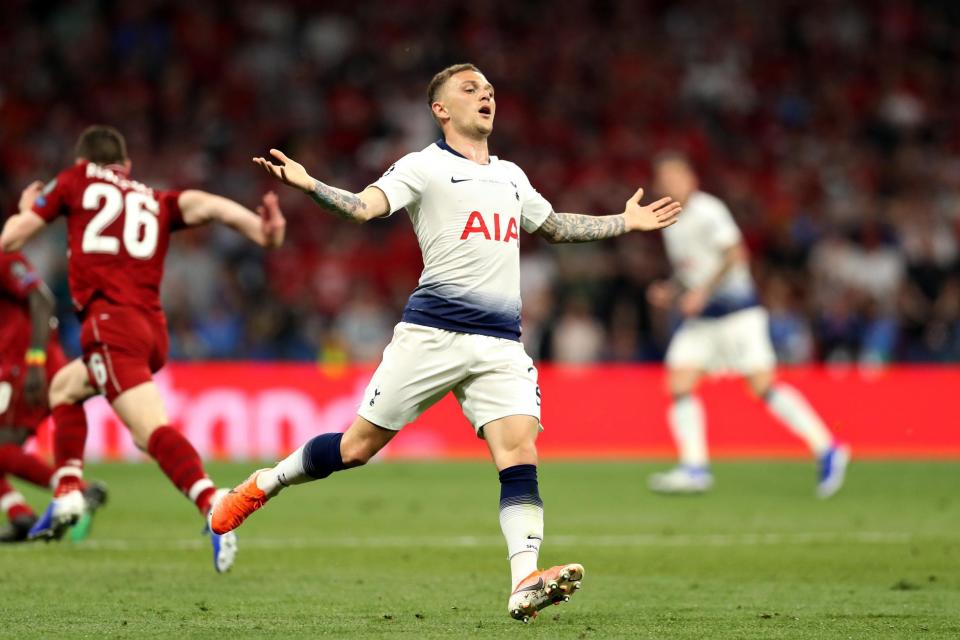 Back: Trippier played at the Wanda Metropolitano in the Champions League final - the home of his new club, Atletico Madrid. (Tottenham Hotspur FC via Getty I)