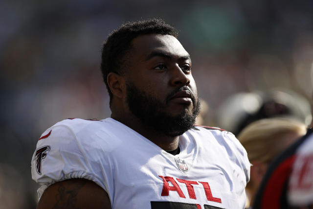 Falcons OL Chuma Edoga will go on IR, WR Jared Bernhardt returns